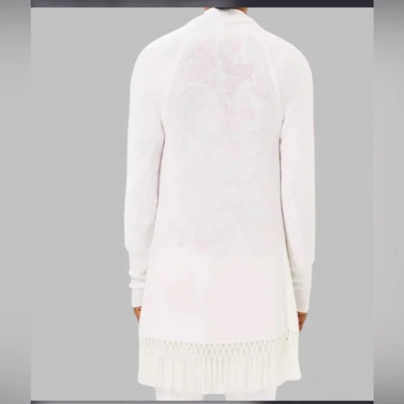 Lilly Pulitzer Tatum Cardigan White size Medium-NWT - Picture 2 of 7